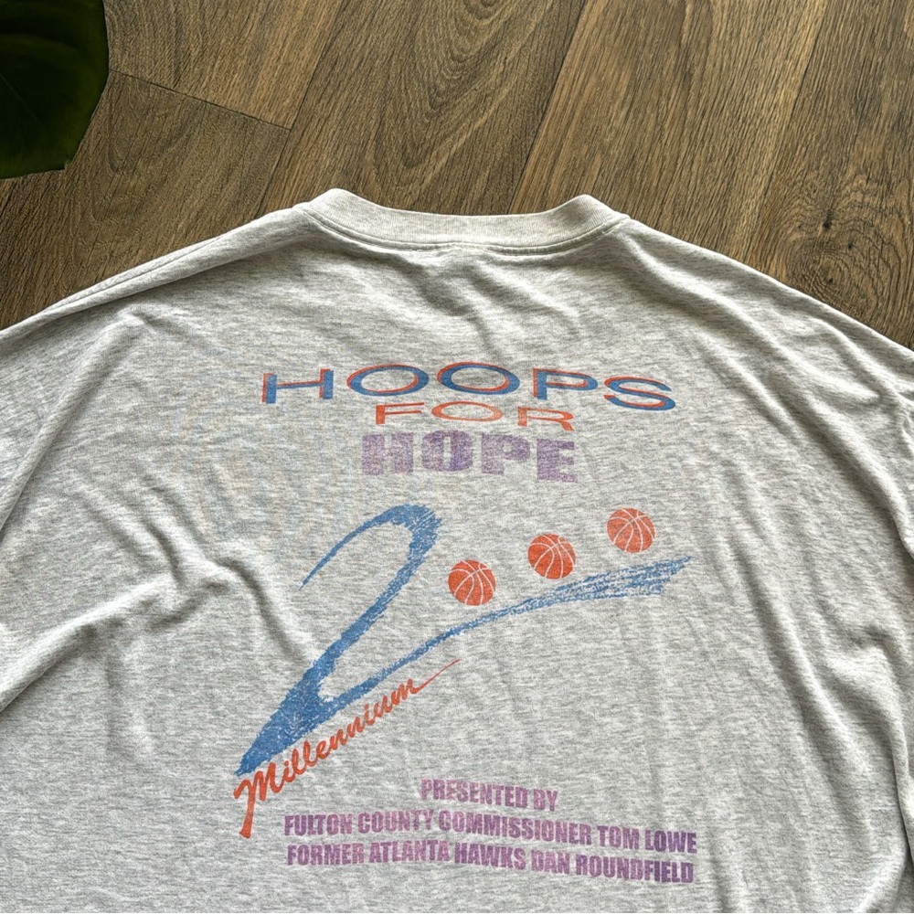 Vintage vtg 2000 Hoops for Hope Relay for Life Tee - Picture 3 of 5